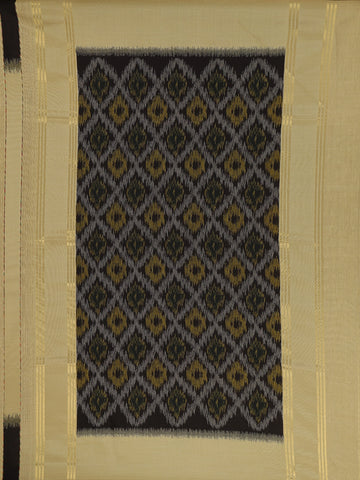 Light Yellow Checkered Semi Tussar Saree - Diadem