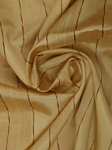 Light Yellow Checkered Semi Tussar Saree - Diadem