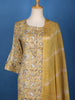 Light Yellow Cotton Floral Printed Salwar Suit - Diadem