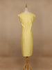 Light Yellow Floral Designed Cotton Kurti