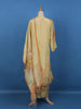 Light Yellow Floral Designed Tissue Silk Salwar Suit - Diadem