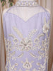 Lilac Floral Embroidered Design Net Palazzo Suit With Dupatta