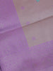 Lilac Floral Woven Art Silk Saree with Zari Border