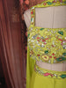 Lime Green Abstract Sequins and Beads Embroidered Design Chiffon Party Wear Lehenga with Matching Choker Dupatta