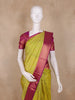 Lime Green Butta Woven Design Pure Kanchipuram Silk Saree