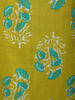 Lime Green Floral Printed Design Cotton Straight Cut Salwar Suit with Dupatta