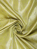 Lime Green Floral Vine Zari Woven Design Pure Kanchipuram Silk Saree with Zari Border