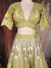 Lemon Yellow Heavy Sequins and Zari Embroidered Design Raw Silk Bridal Lehenga with Designer Dupatta