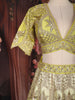 Lemon Yellow Heavy Sequins and Zari Embroidered Design Raw Silk Bridal Lehenga with Designer Dupatta
