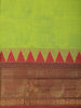 Lime Green Solid Design Pure Cotton Saree