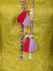 Lime Green Traditional Elephant and Floral Embroidered Design Cotton Salwar Suit with Dupatta