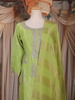 Lime Green Zari Embroidered Design Tissue Silk Palazzo Suit