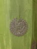 Lime Green Zari Embroidered Design Tissue Silk Palazzo Suit