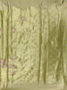 Lime Green floral Design Tissue Saree - Diadem
