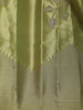 Lime Green floral Design Tissue Saree - Diadem