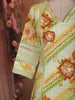 Lime Yellow Floral Printed Design Cotton Palazzo Suit with Dupatta