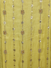 Lime Yellow Sequins Embroidered Design Tissue Straight Cut Salwar Suit