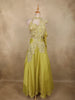 Lime Yellow Sequins and Beads Embroidered Design Georgette Party Wear Lehenga