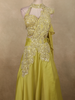 Lime Yellow Sequins and Beads Embroidered Design Georgette Party Wear Lehenga