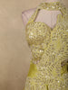 Lime Yellow Sequins and Beads Embroidered Design Georgette Party Wear Lehenga