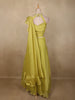 Lime Yellow Sequins and Beads Embroidered Design Georgette Party Wear Lehenga