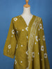 Lime Green Abstract Designed Cotton Salwar Suit