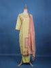 Lime Green Geometric Printed Cotton Salwar Suit Set - Diadem
