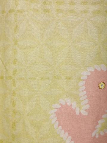Lime Green Geometric Printed Cotton Salwar Suit Set - Diadem