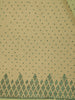 Lime Green Sequins Design Satin Saree - Diadem