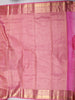 Lotus Pink Geometric Zari Woven Design Pure Kanchipuram Silk Saree with Matching Zari Border