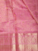 Lotus Pink Geometric Zari Woven Design Pure Kanchipuram Silk Saree with Matching Zari Border