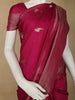 Magenta Bird Design Raw Silk Saree - Diadem