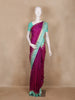 Magenta Butta Woven Design Kanchipuram Silk Saree
