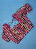 Magenta Geometric Design Cotton Readymade Blouse