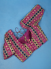 Magenta Geometric Design Cotton Readymade Blouse