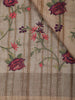 Magenta Geometric Design Semi Tussar Silk Saree with Contrast Pallu