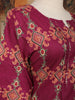 Magenta Geometric Printed Cotton Salwar Suit with Matching Dupatta