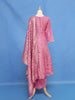 Magenta Pink Butta Design Semi Silk Anarkali Salwar Suit
