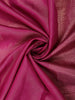 Magenta Pink Solid Woven Design Pure Kanchipuram Silk Saree with Zari Border