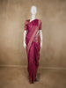 Magenta Pink Solid Woven Design Pure Kanchipuram Silk Saree with Zari Border