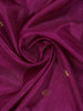 Magenta Purple Bird Motif Design Semi Banarasi Silk Saree