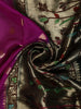 Magenta Purple Butta Zari Woven Design Pure Banarasi Saree with Designer Border