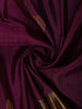 Magenta Purple Butta Zari Woven Design Pure Kanchipuram Silk Saree with Contrast Double Zari Border