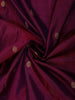 Magenta Purple Butta Zari Woven Design Pure Kanchipuram Silk Saree with Contrast Retta Pattu Border