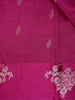 Magenta Purple Floral Woven Design Pure Banarasi Silk Saree