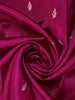 Magenta Purple Floral Woven Design Pure Banarasi Silk Saree