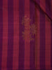 Magenta Purple Striped Woven Pure Kanchipuram Silk Saree