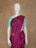 Magenta Purple Striped Woven Pure Kanchipuram Silk Saree