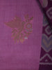 Magenta Purple floral Design Semi Tissue Saree - Diadem