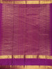 Magenta Striped Woven Kanchipuram Silk Saree - Diadem